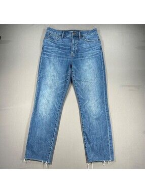 Madewell Womens Blue Medium Wash The Perfect Vintage Wide-Leg Jeans Size 29